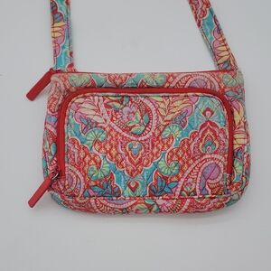Vera Bradley Red Paisley Crossbody Purse